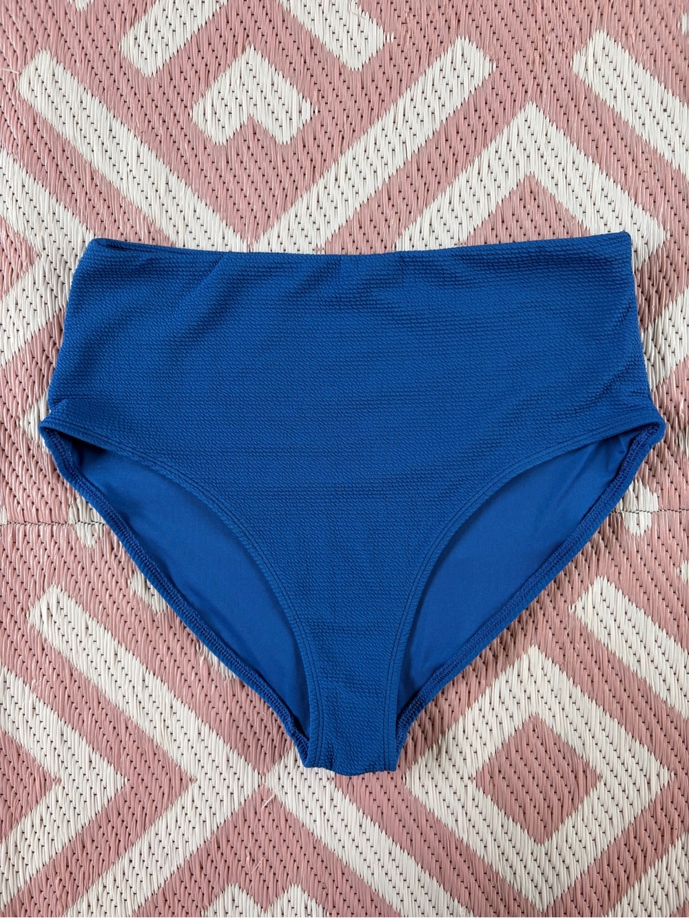 Old Navy High Waisted Blue Swim Bottoms Size Large
